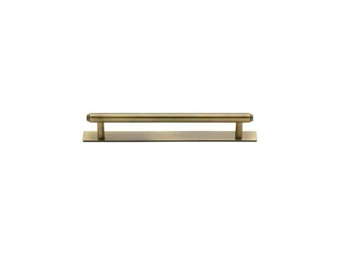 M.Marcus Heritage Brass Step Cupboard Handle on Backplate
