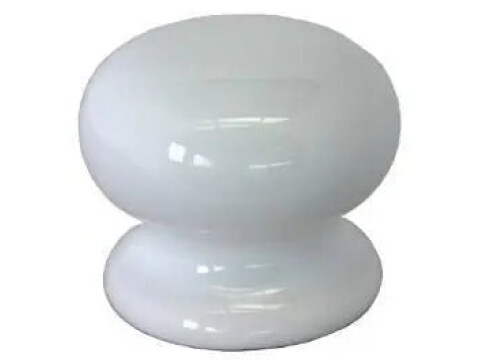 Carlisle Brass Fingertip Design White Porcelain Cupboard Knob