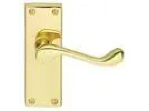 Carlisle Brass Victorian Scroll Door Handle Shortplate - Pair