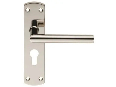 Eurospec Mitred Door Handle On Backplate - Pair