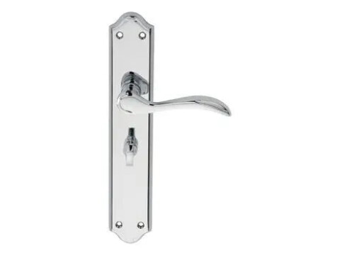 Carlisle Brass Madrid Door Handle on Longplate - Pair