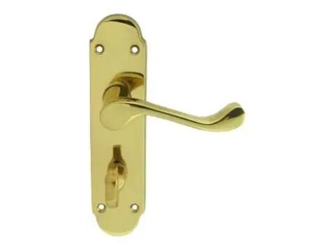 Carlisle Brass Oakley Door Handle on Backplate - Pair