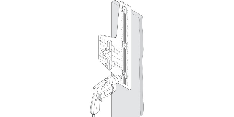 Handle And Knob Drilling Jig