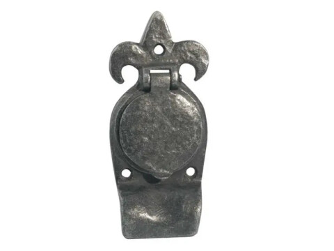 Fleur De Lys Cylinder Cover - Pewter