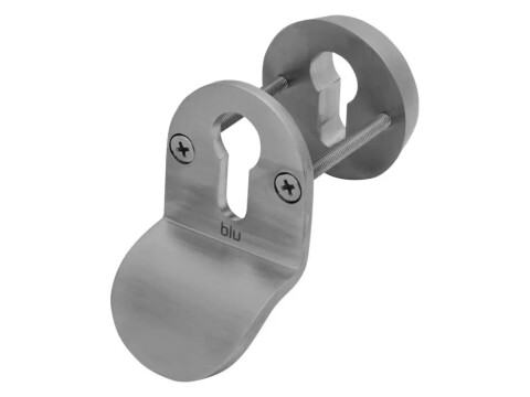 blu™ Interior Euro Cylinder Pull With Security Escutcheon - Satin Stainless Steel