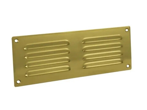 Hooded Louvre Brass Vent