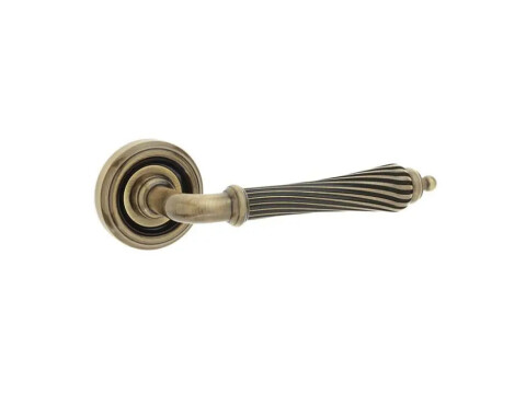 Giselle Door Handle on Rose - Pair