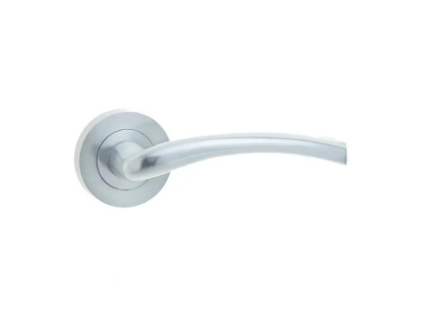 Opal Door Handle on Rose - Pair