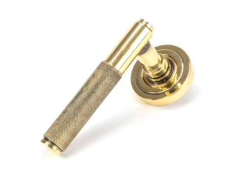 Brompton Door Handle on Art Deco Rose - Pair