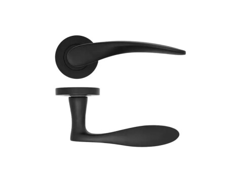 Stanza Merida Door Handle on Rose - Pair