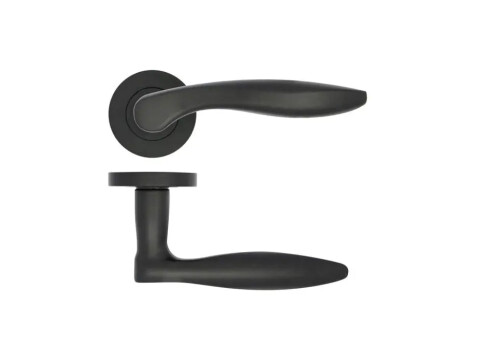 Stanza Cadiz Door Handle on Rose - Pair