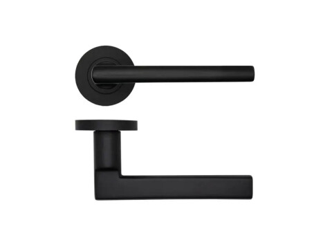Rosso Tecnica Varese Door Handle on Rose - Pair