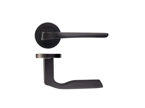Rosso Maniglie Lyra Door Handle On Rose - Pair