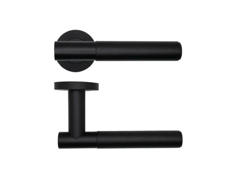Rosso Tecnica Orta Door Handle on Rose - Pair