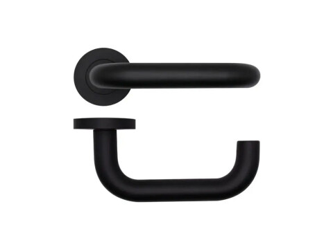 Rosso Tecnica Maggiore Door Handle on Rose - Pair