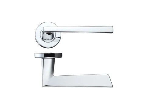 Rosso Maniglie Lupus Door Handle On Rose - Pair