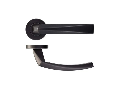 Rosso Maniglie Hydra Door Handle On Rose - Pair