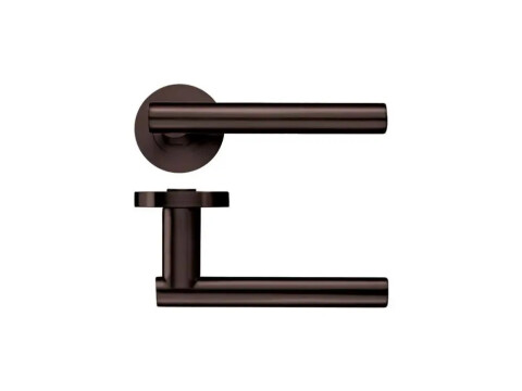 Stanza Designer Lucca Door Handle on Rose - Pair
