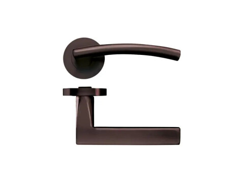 Stanza Designer Amalphi Door Handle on Rose - Pair