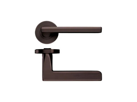 Stanza Designer Venice Door Handle on Rose - Pair