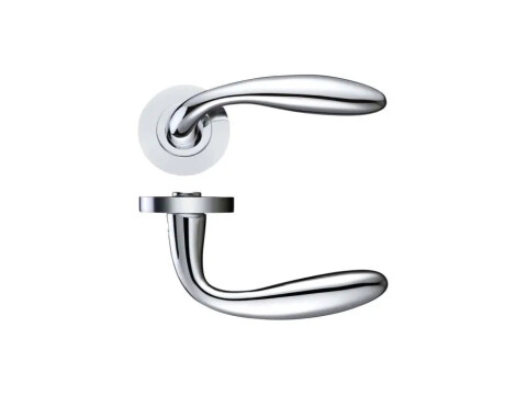 Stanza Designer Verona Door Handle on Rose - Pair