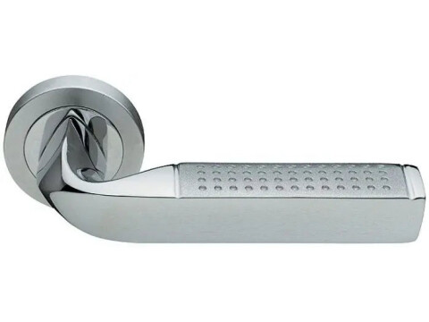 Manital Dots Lever Handle on Rose - Pair
