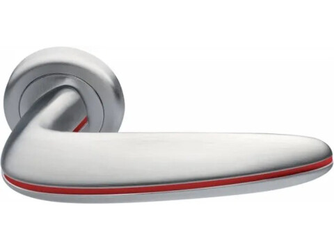 Manital Carmen Door Handle on Rose - Pair