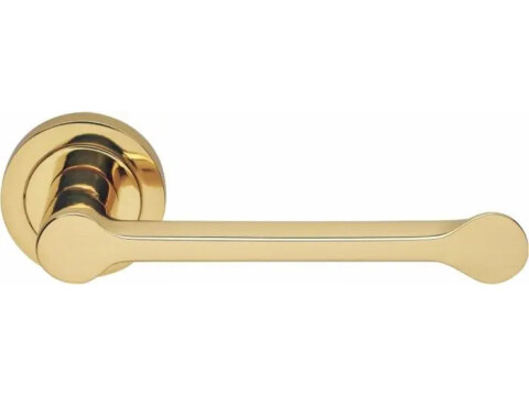 Manital Alamaro Door Handle on Ultra Slim Rose - Pair
