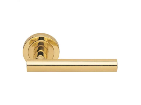 Manital Calla Door Handle on Rose - Pair