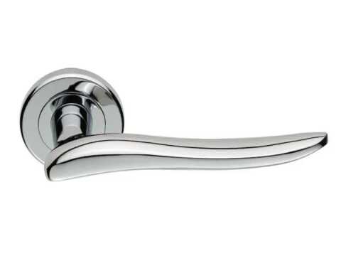 Serozzetta Marissa Designer Door Handle On Rose - Pair