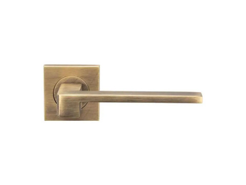 Serozzetta Equi Door Handle on Square Rose - Pair