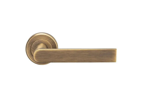 Serozzetta Edge Door Handle on Rose - Pair