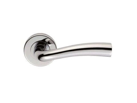 Serozzetta Cinco Door Handle on Rose - Pair