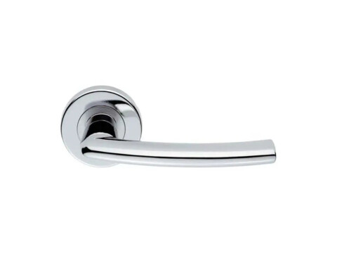Serozzetta Tres Door Handle On Rose - Pair