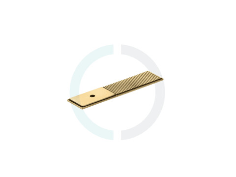 Momo Barrington Knob Back Plate Brushed Satin Brass L100mm