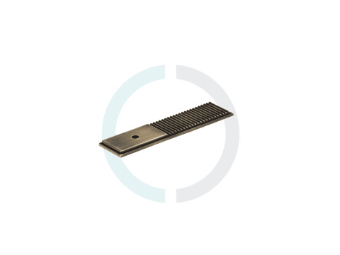 Momo Barrington Knob Back Plate Dark Brushed Brass 100mm