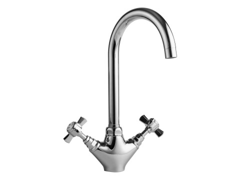Traditional Twin Hart Shaped Sink Mixer