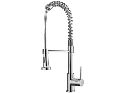 Single Lever Sprung Swan Neck Pull Out Spray