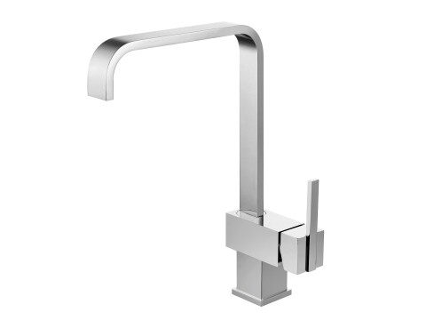 Square Single Lever Swan Neck Sink Mixer