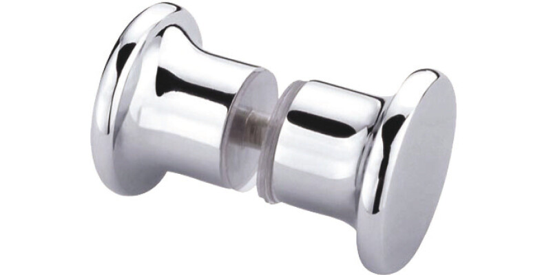 Shower Door Knob, Back to Back Knob Set, &Oslash; 40 mm, for 8 or 10 mm Toughened Glass