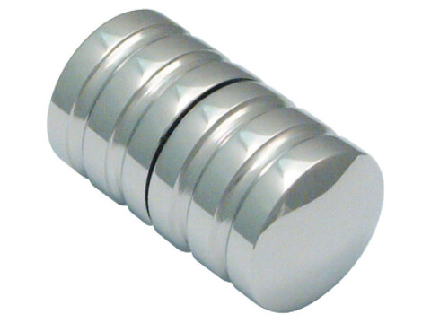Shower Door Knob, Back to Back Cylindrical Knob Set, &Oslash; 32 mm