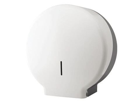 Toilet Roll Dispenser, Mini Jumbo, White ABS