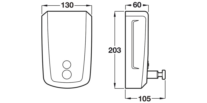 Soap Dispenser Wall Mounted Vertical
