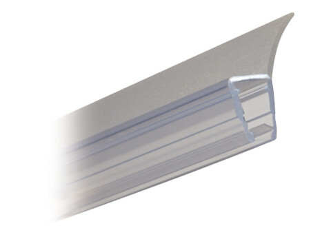 Shower Seal, H-Profile for Overlapping Shower Door Arrangement, Length 2010 mm