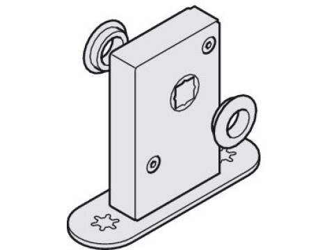 Floor Lock, for Folding Interior Doors, Slido W-Fold32 100T and Slido D-Fold21 5