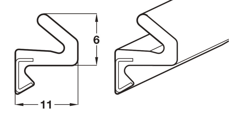 Frame Perimeter Seal, for Folding Patio Doors, H&auml;fele Fold 100-U