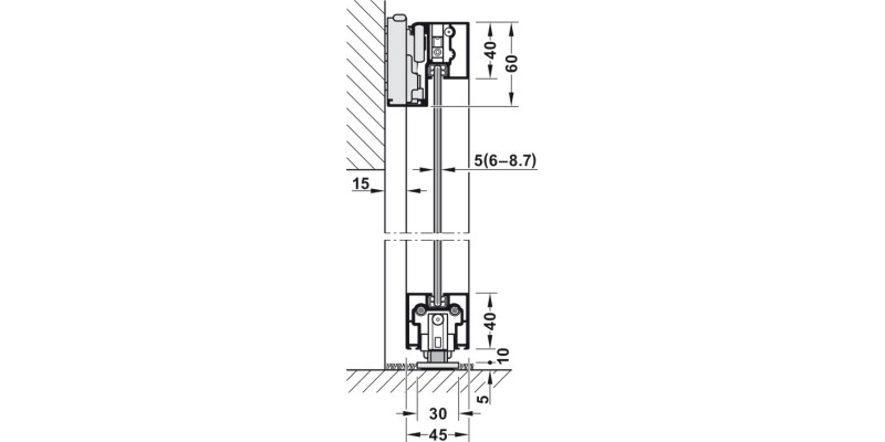 Slido Design 80-M Running Track 2200mm