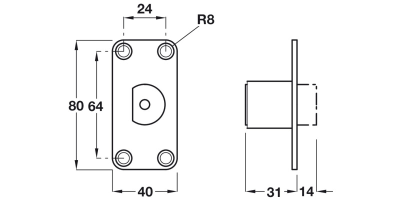 Emergency Release Door Stop 304 SSS