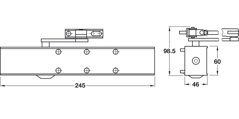 Emergency Release Door Stop 304 SS