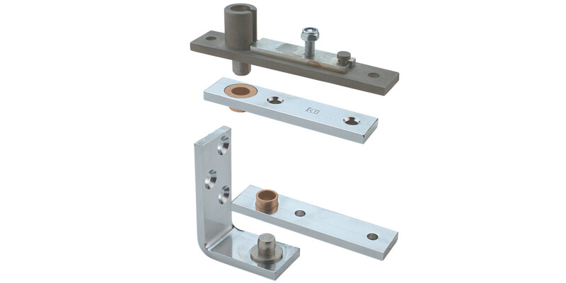 Pivot Set, Double Action, Frame Mounted, Grade 304 Stainless Steel